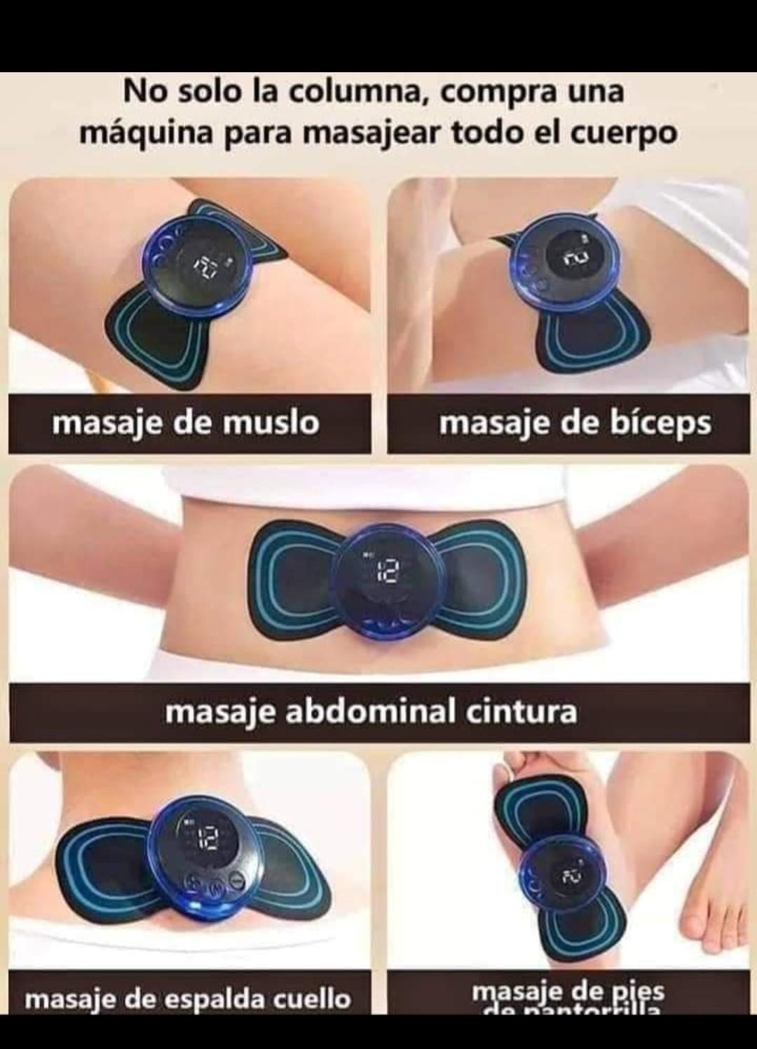 2X1 | MASAJEADOR ELECTRICO PORTATIL PARA FISIOTERAPIA